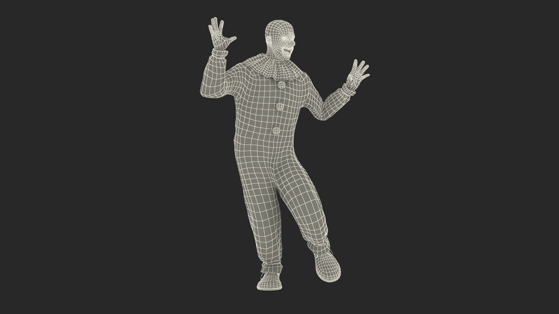 3D circus clown dancing pose https://p.turbosquid.com/ts-thumb/Ky/QyTY3t/pLvz3rnc/circusclowndancingposemb3dmodel016/jpg/1595856152/1920x1080/fit_q87/2d71e0e186339349ad3b5422b5566136aa26bb1b/circusclowndancingposemb3dmodel016.jpg