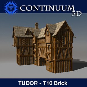 3ds max t tudor style medieval building