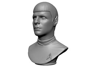 spock zachary quinto 3D model