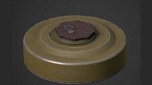 TM-62M AntiTank Landmine Low-poly 3D model
