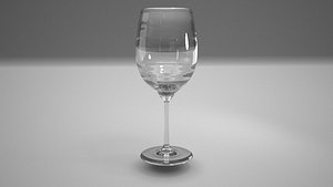 3D model glass water