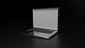 Apple laptop 3D