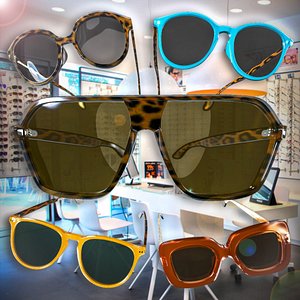 Optical Glasses Pack 3D model