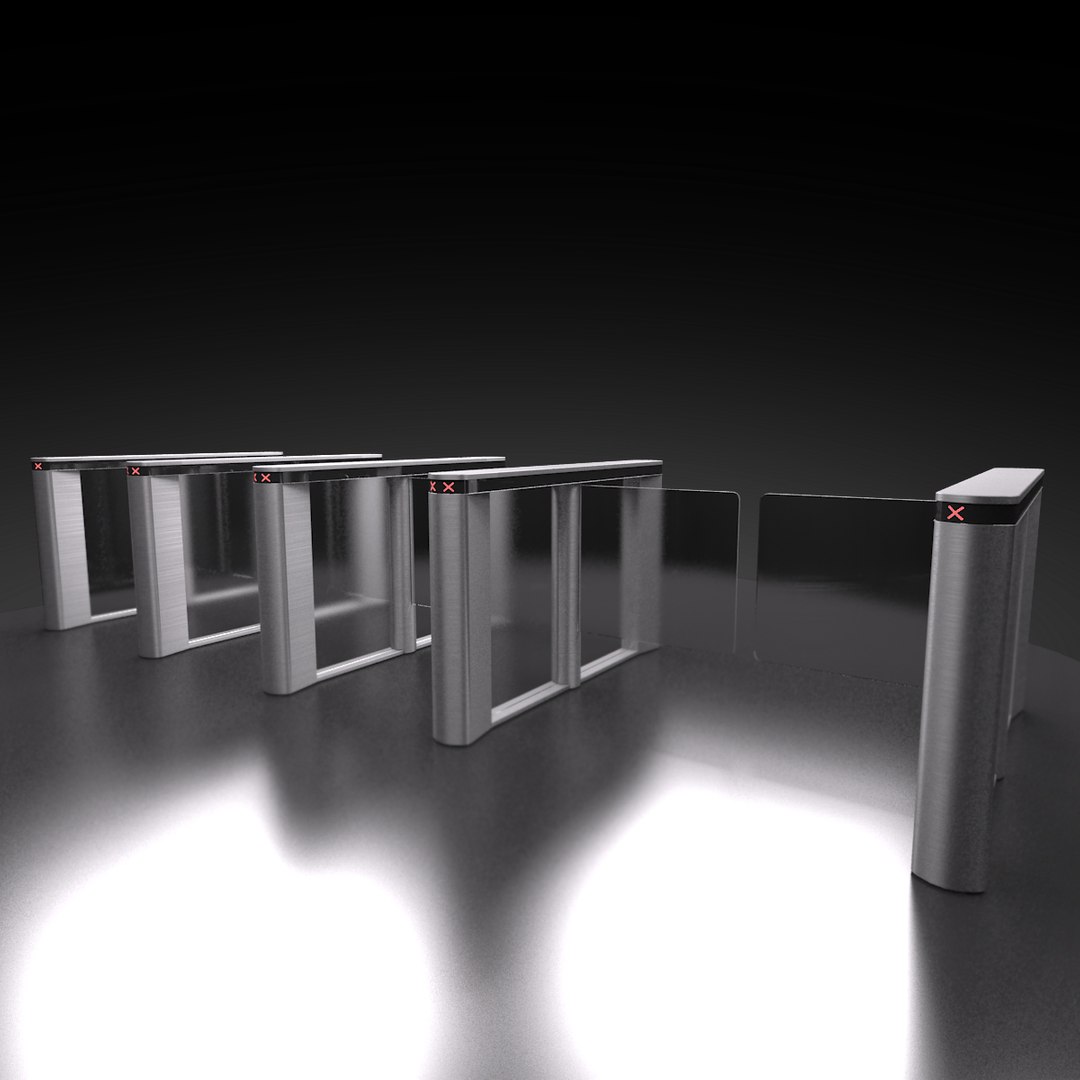 3d Entrance Control Model