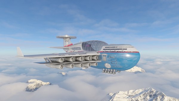 3D Futuristic fly cruise - TurboSquid 1834989