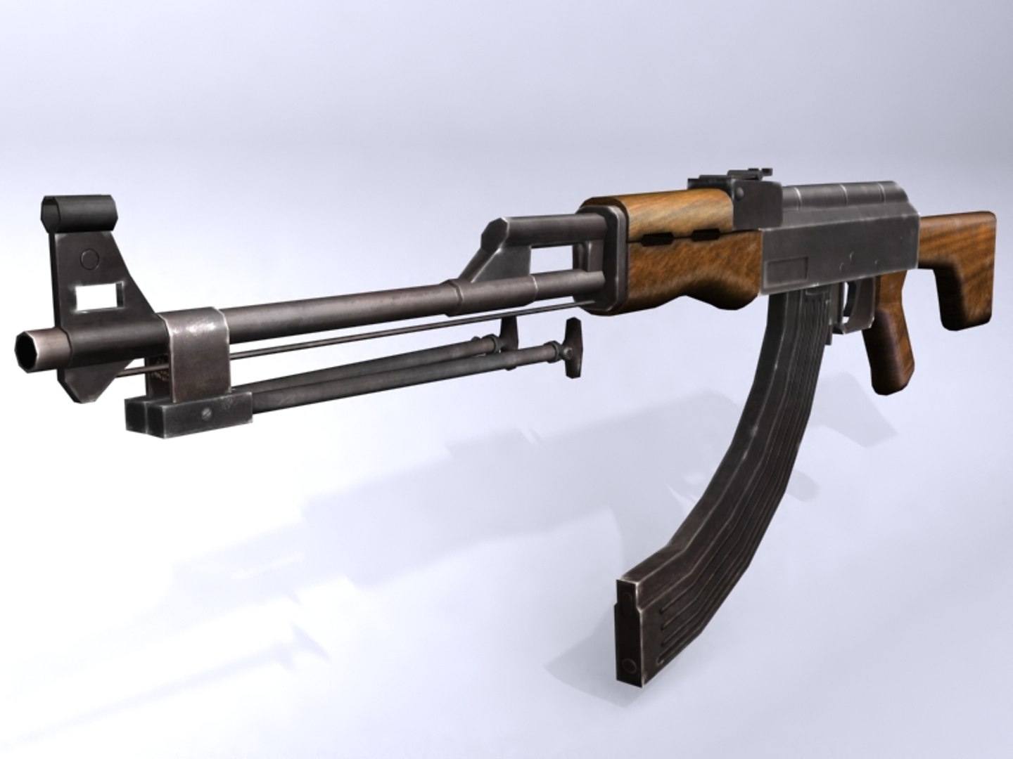 Ak47 Rpk 3d Max