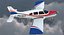 Aircraft Piper PA-28-161 Warrior II Rigged 3D Model