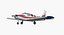 Aircraft Piper PA-28-161 Warrior II Rigged 3D Model