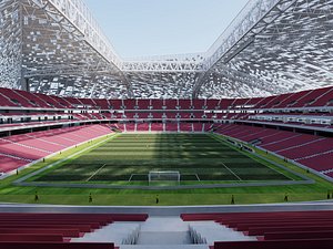 Professional Football Stadium Interior And Arena Scene model