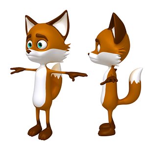 3D Fox cartoon