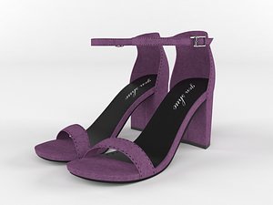 realistic women sandals 3D model