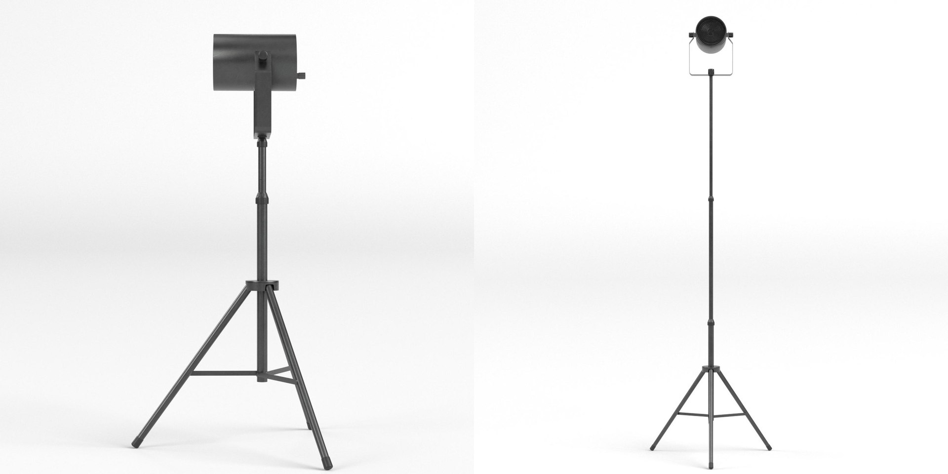 Spot Light On Tripod 3D Model - TurboSquid 2208511