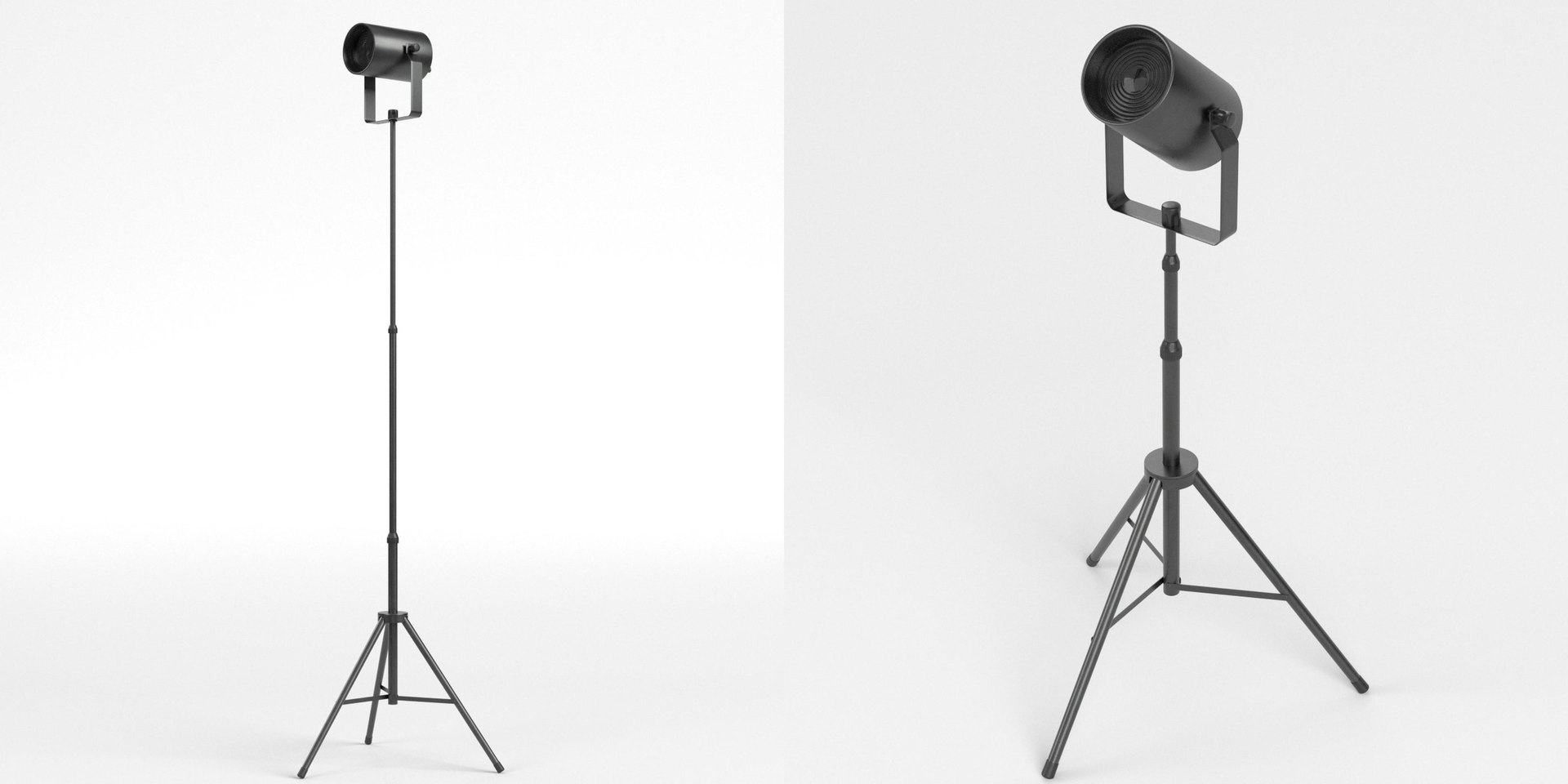 Spot Light On Tripod 3D Model - TurboSquid 2208511
