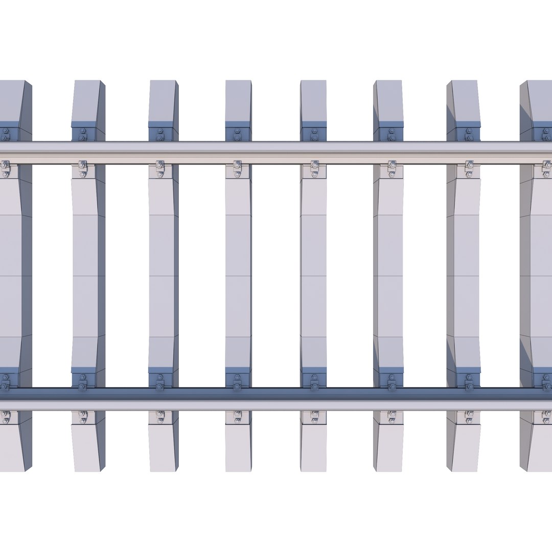 Free Railway Track 3D Model TurboSquid 1164592