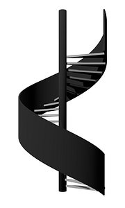 3D Spiral stair 2023-0003 model