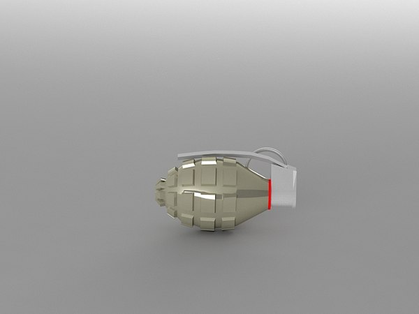3d hand bomb model
