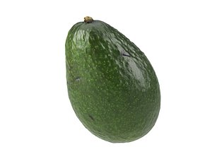 3D photorealistic scanned avocado