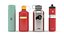 Collection de bouteilles d'eau