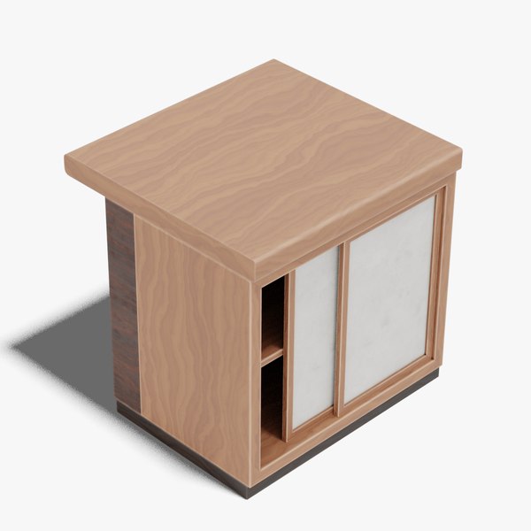 3D Japanese Furniture Kit - Counter 1 of 7 Straight