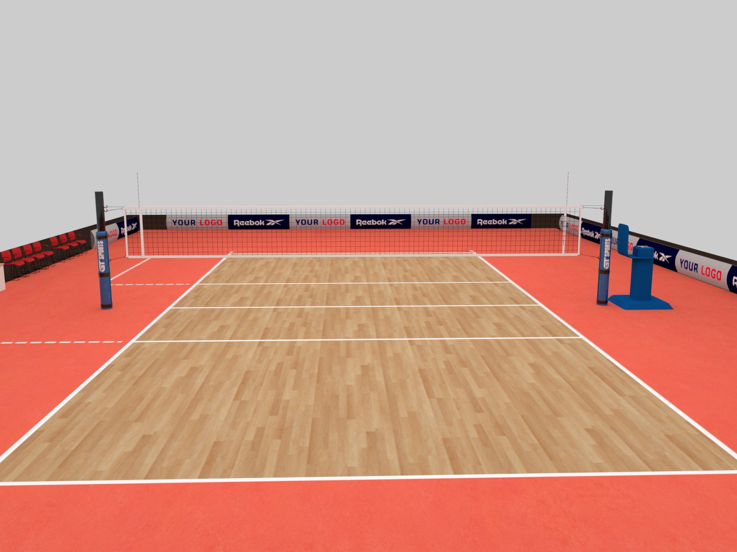 Volleyball Court Model - TurboSquid 1739215