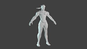 3D model overwatch genji