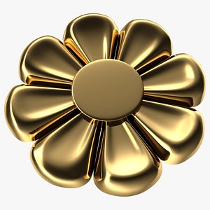 3D model rosette interior decor