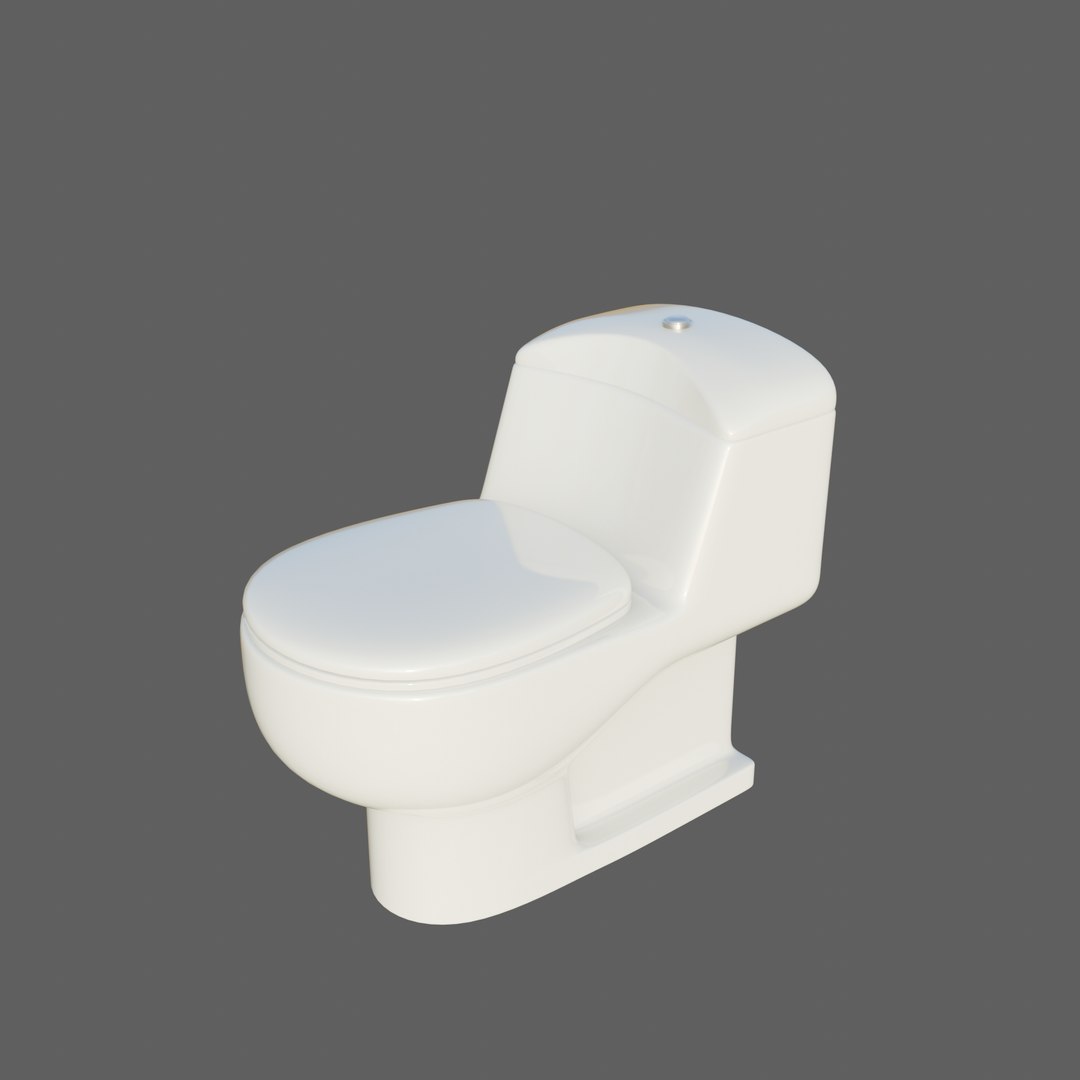 3D Simple Toilet - TurboSquid 2282584