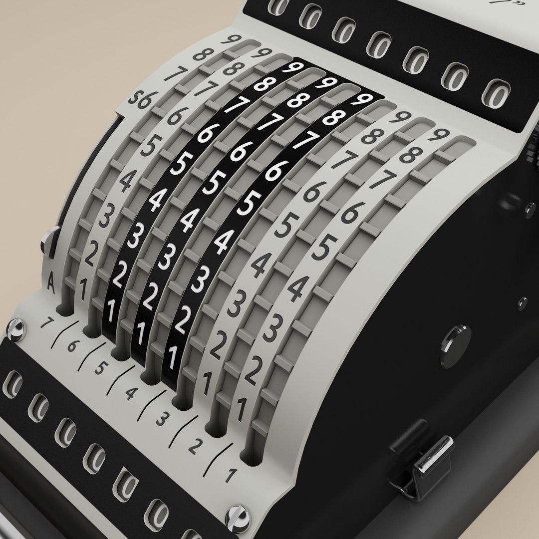 Old Adding Machine Resulta 3d 3ds