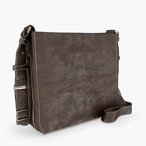 Leather shoulder bag