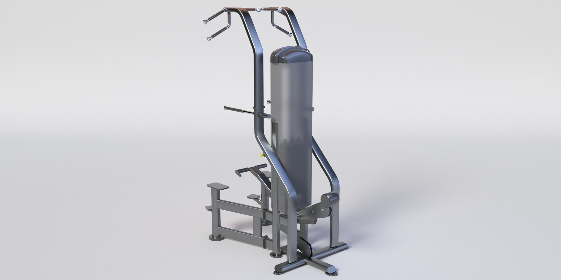 3D WEIGHT ASSISTED CHIN DIP Professional 3D Gym Equipment Model ...