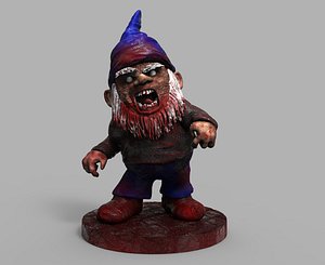 evil garden gnome print 3D model