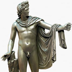 3D statue apollo belvedere