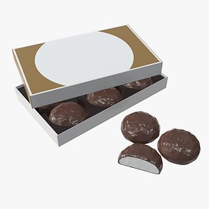 chocolate marshmallow mock 3D model