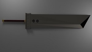 3D brand new cloud buster sword model