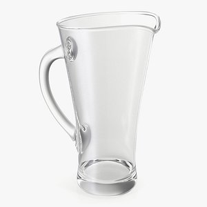 3D model Glass Pouring Jug With Handle