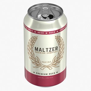 Open Standard Beer Can 355ml 3D