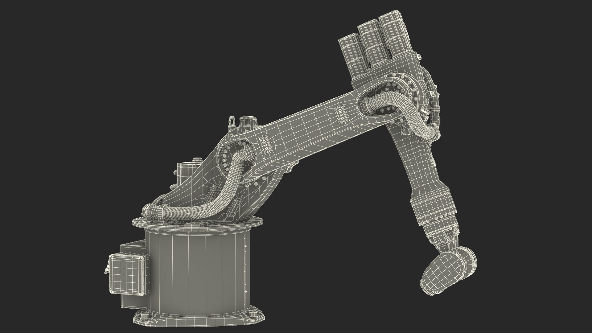 3D Model 6 Axis Robot Arm Kuka KR 16 3 Rigged For Cinema 4D ...