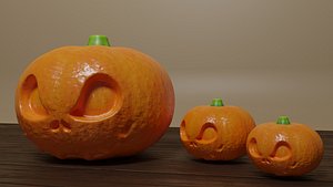 3D Halloween Pumpkin model