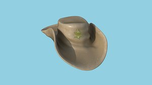 3D Sheriff Hat - Character Fashion Design