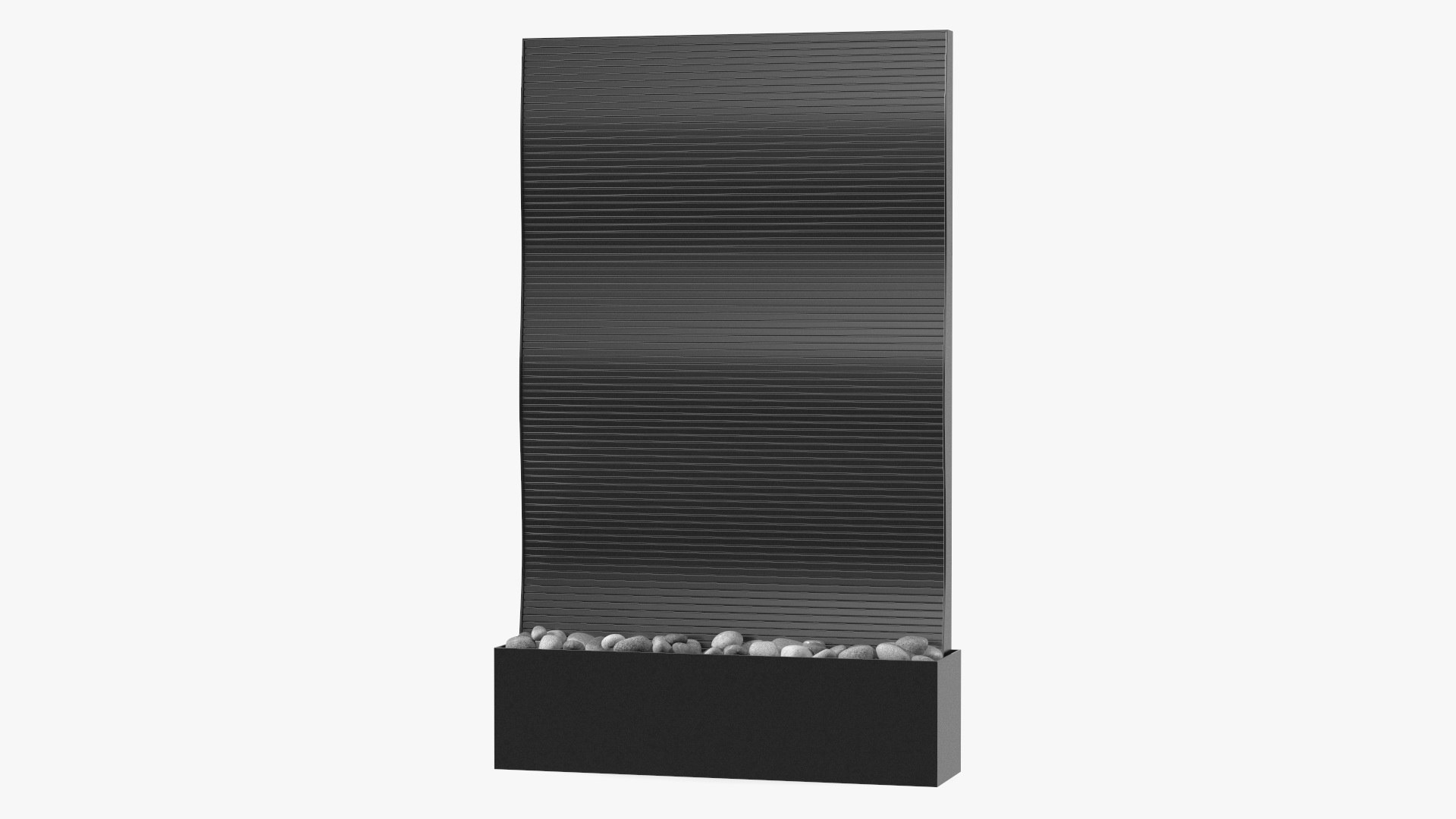 Wall Mount Waterfall Metallic Empty 3D model preview