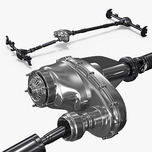 4WD Rover Chassis 3D model