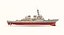 2 uss ross ddg 3D model