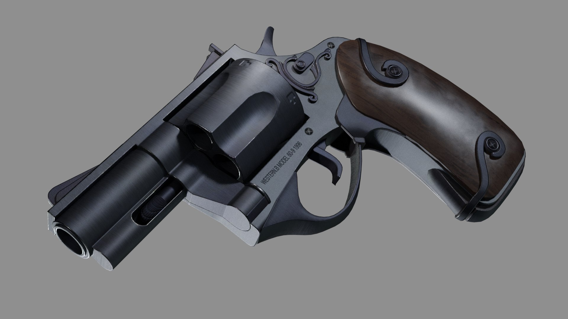 WESTERN B 1996 Revolver 3D - TurboSquid 2034461