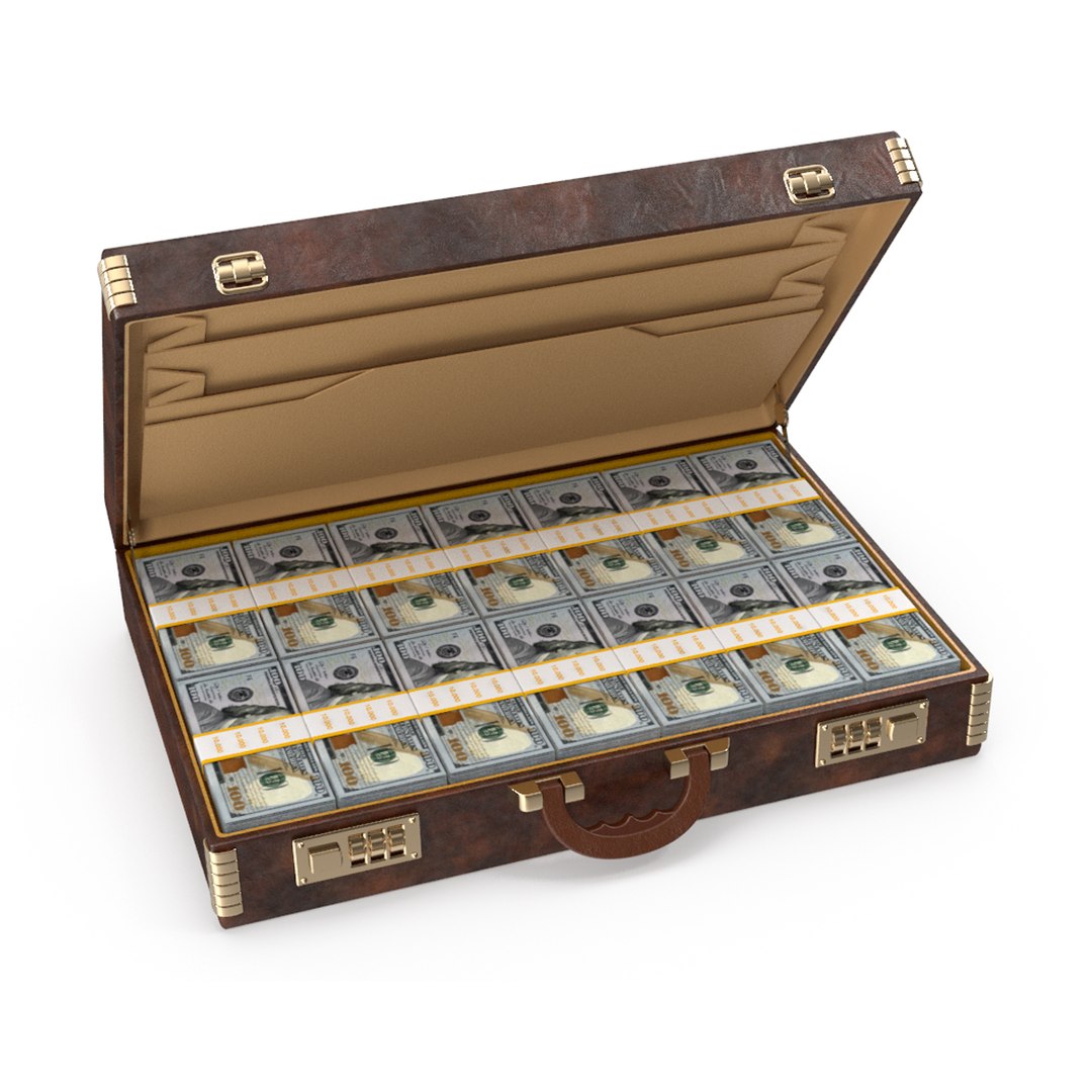 3D Briefcase Full Of Money - TurboSquid 1926098
