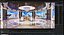 News TV Studio - Modular Broadcast Set with Curved LED Walls Anchor Desk for VP