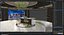 News TV Studio - Modular Broadcast Set with Curved LED Walls Anchor Desk for VP