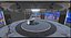 News TV Studio - Modular Broadcast Set with Curved LED Walls Anchor Desk for VP