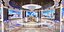 News TV Studio - Modular Broadcast Set with Curved LED Walls Anchor Desk for VP