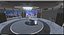 News TV Studio - Modular Broadcast Set with Curved LED Walls Anchor Desk for VP