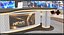 News TV Studio - Modular Broadcast Set with Curved LED Walls Anchor Desk for VP